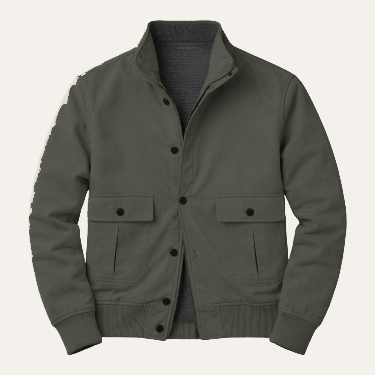 The Civitanova Men’s Ribbed Collar Multi Pocket Blazer