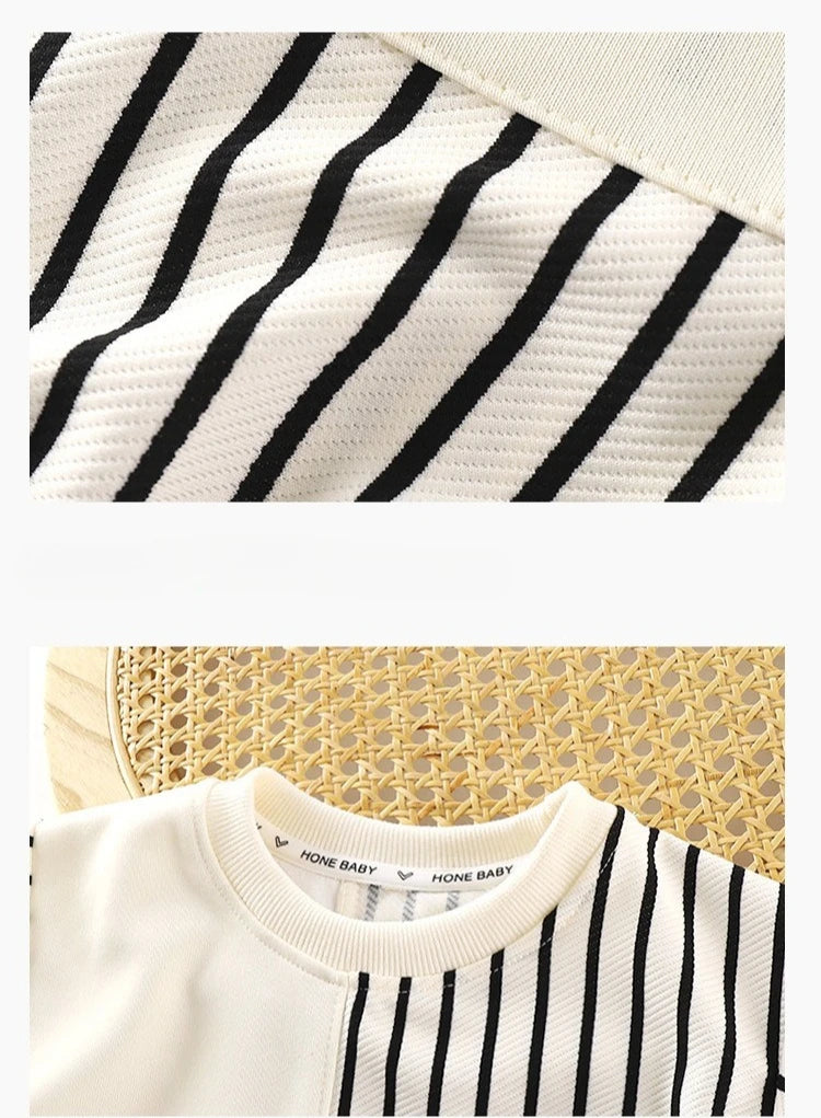 Striped Sweatshirt & Jogger Pants Set