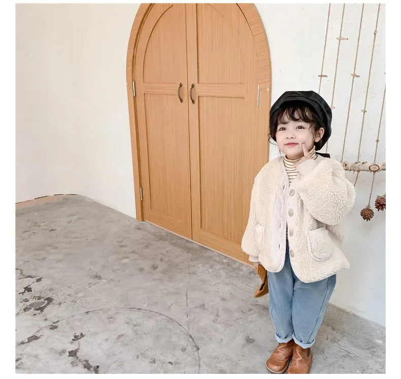 Unisex Warm Sherpa Fleece Jacket