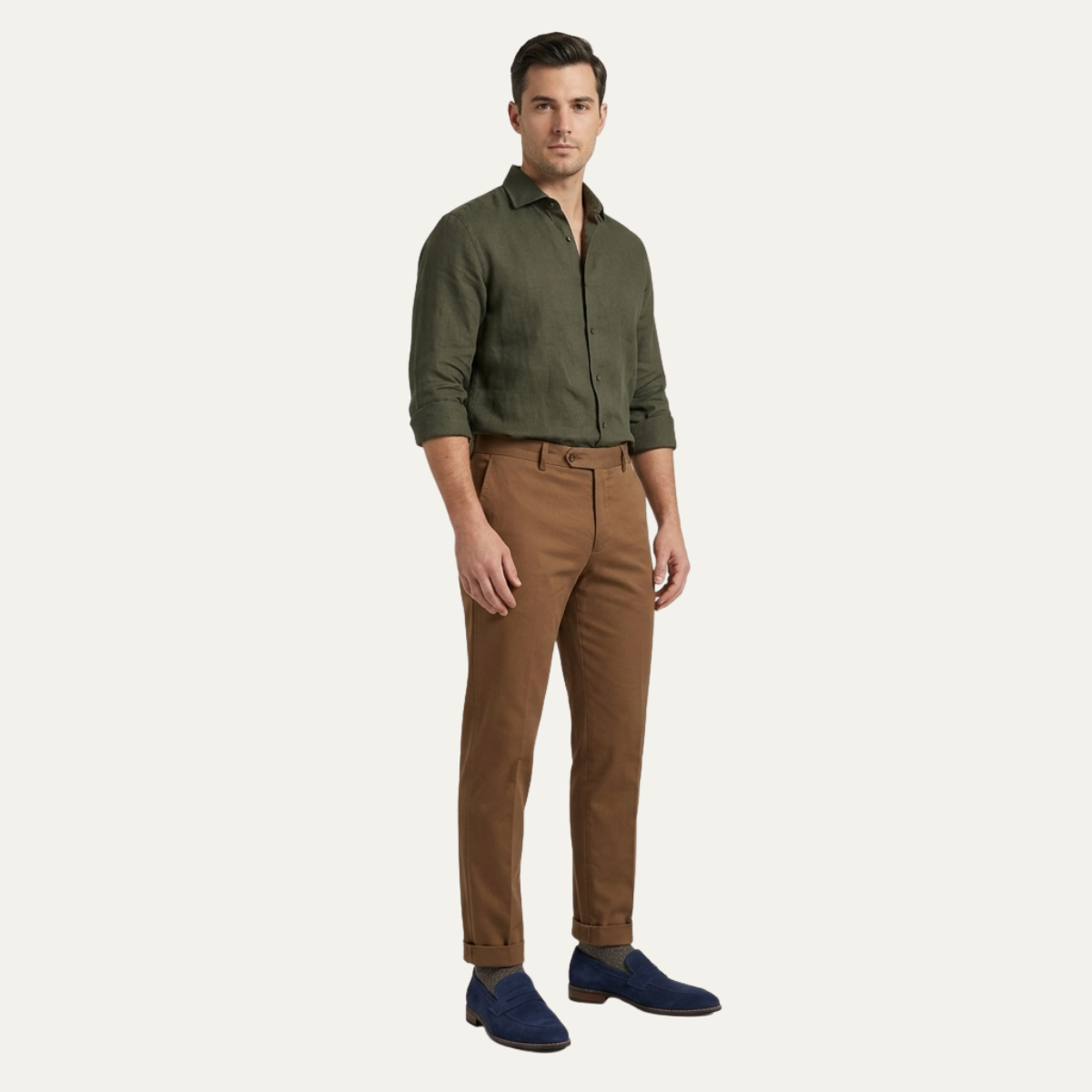 The Limone Men’s Classes Suede Penny Comfort Loafers