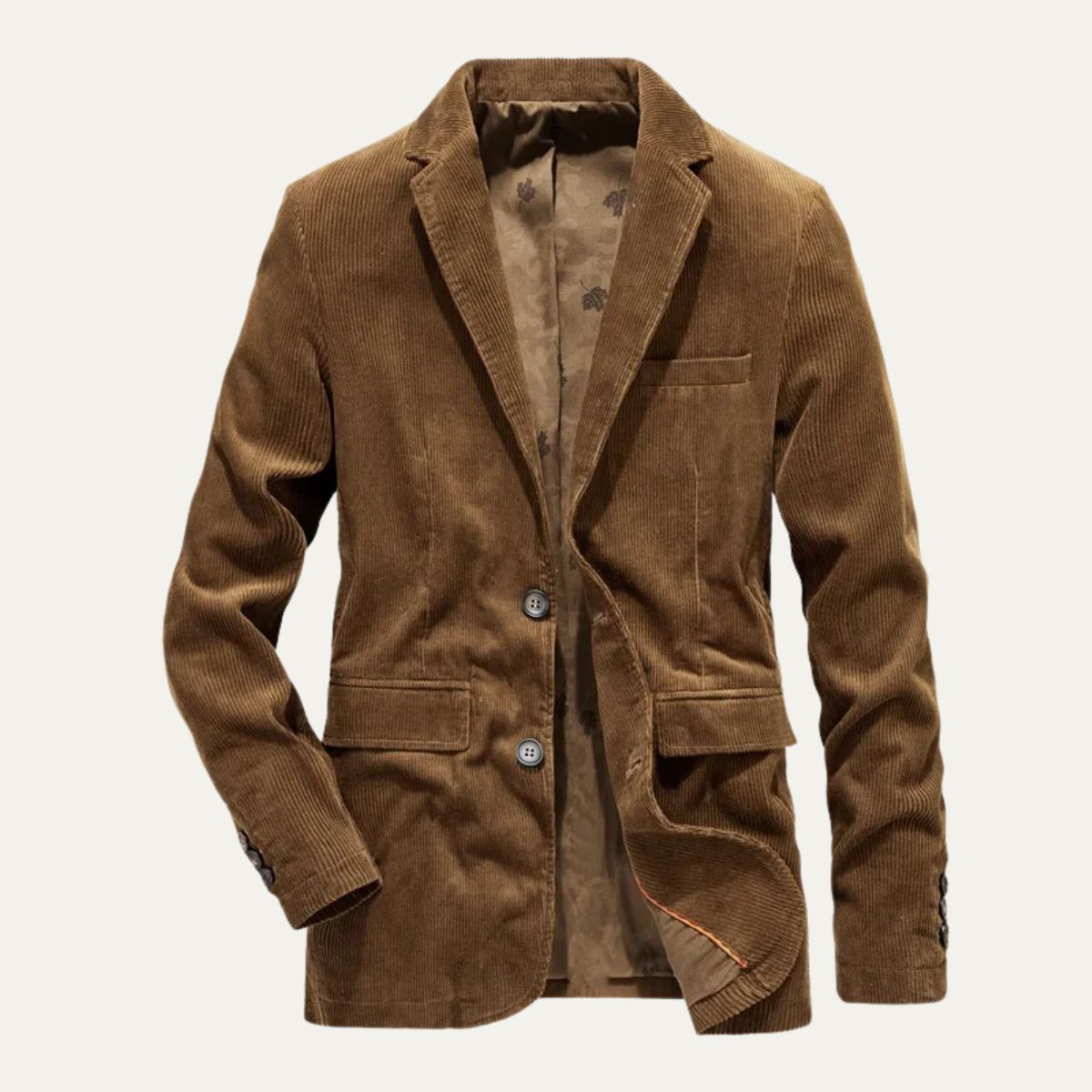 The Foxwell Men’s Vintage Business Corduroy Blazer - Wedding Blazer