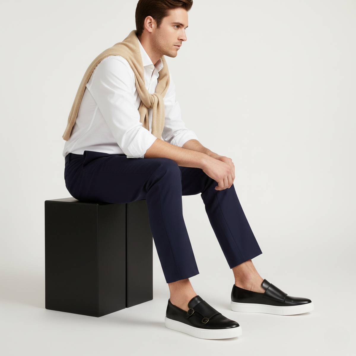The Mayfair Men’s Elegant Modern Leather Loafers