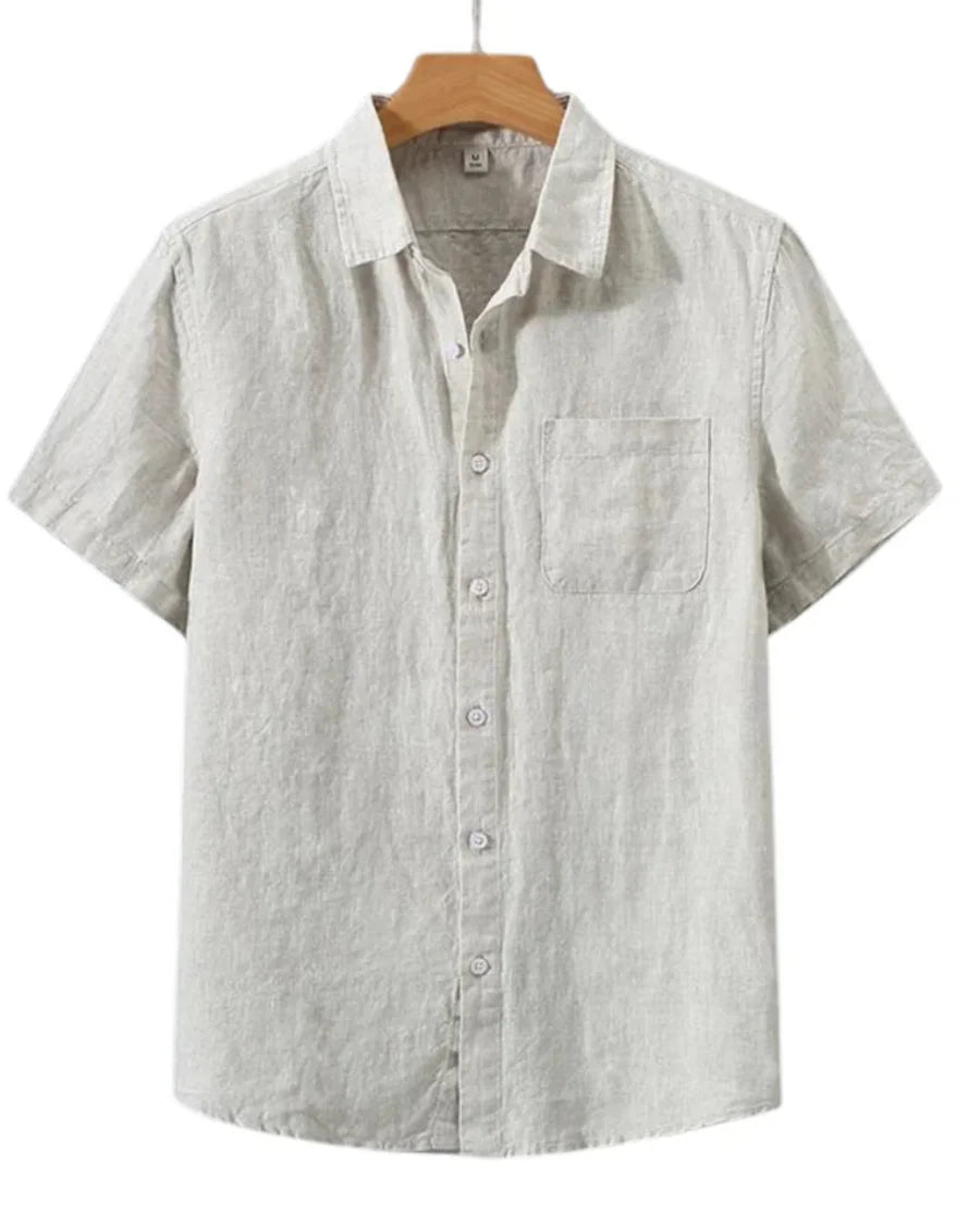 The Marin Men's Classic Linen Button Up Shirt