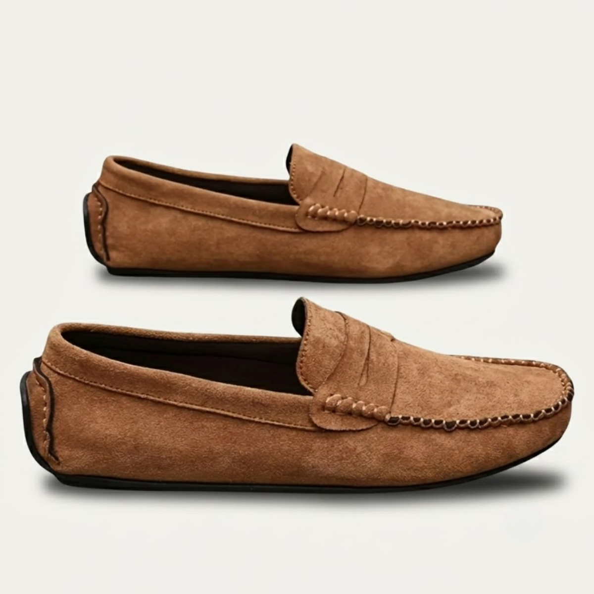 The Marostica Men’s Suede Classic Moccasins Slip On Loafers