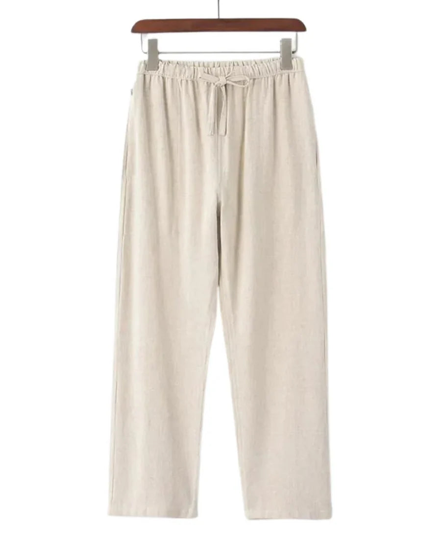 The Hudson Men's Relaxed Fit Linen Drawstring Pants