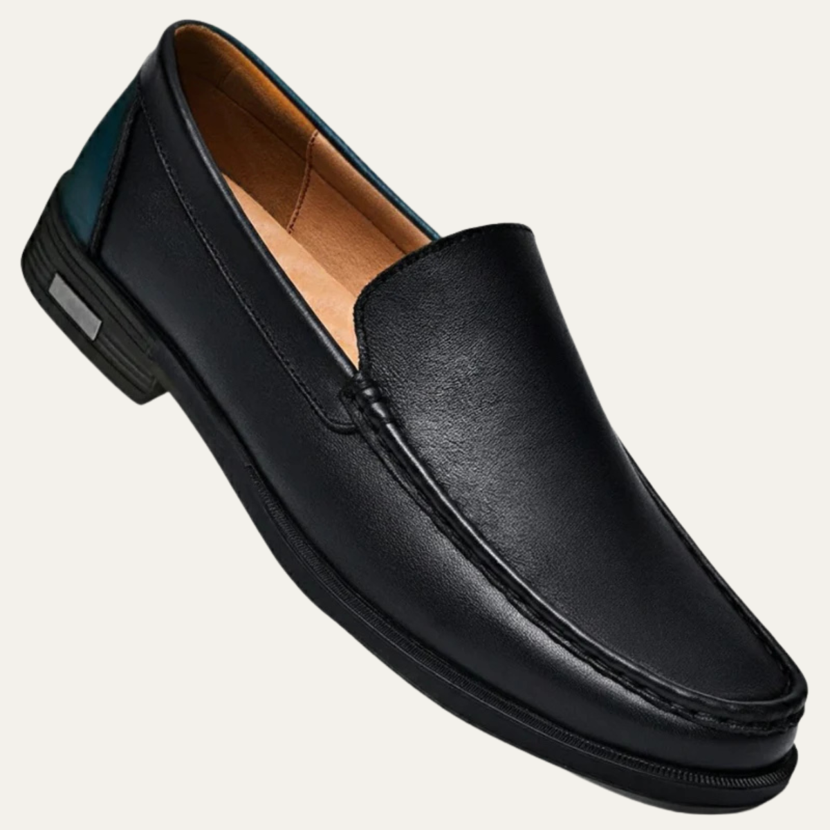 The El Paso Men's Classic Leather Slip On Loafers