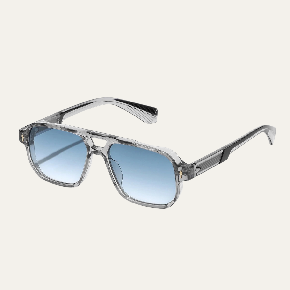The Portsmouth Men's Transparent Square Sunglasses
