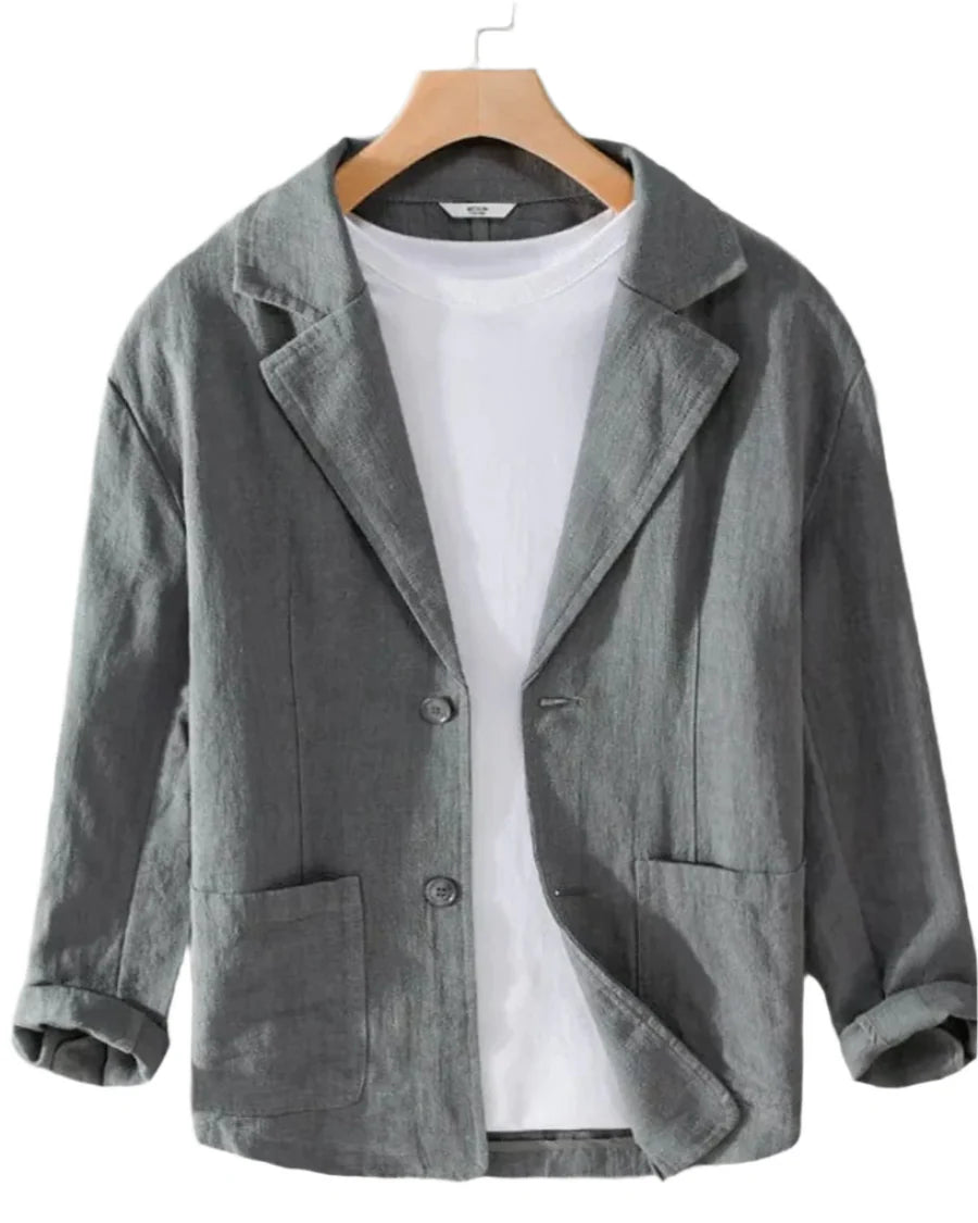 The Newport Men's Lightweight Casual Linen Blazer