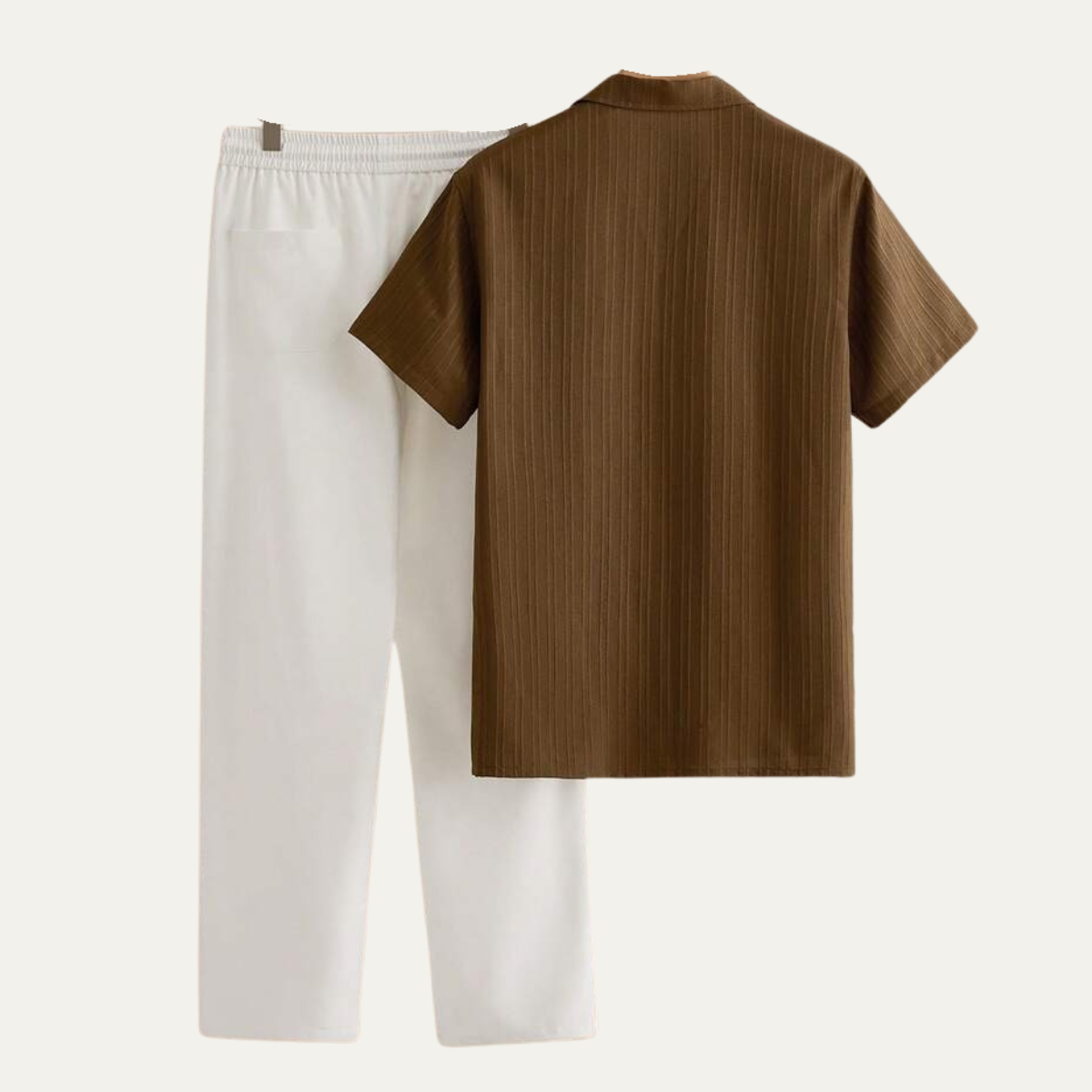 The Brookwood Ridge Men’s Textured Button Up Trendy Set – Shirt & Pants