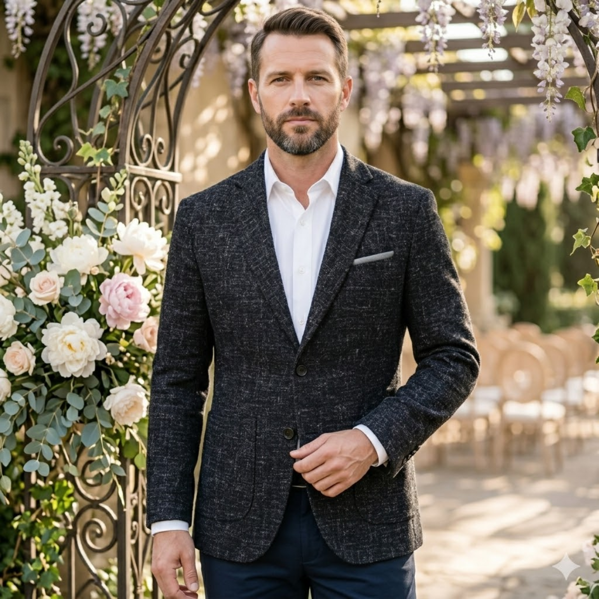 The Willoughby Men’s Classic Tailored Fit Suit Plaid - Wedding Guest Blazer