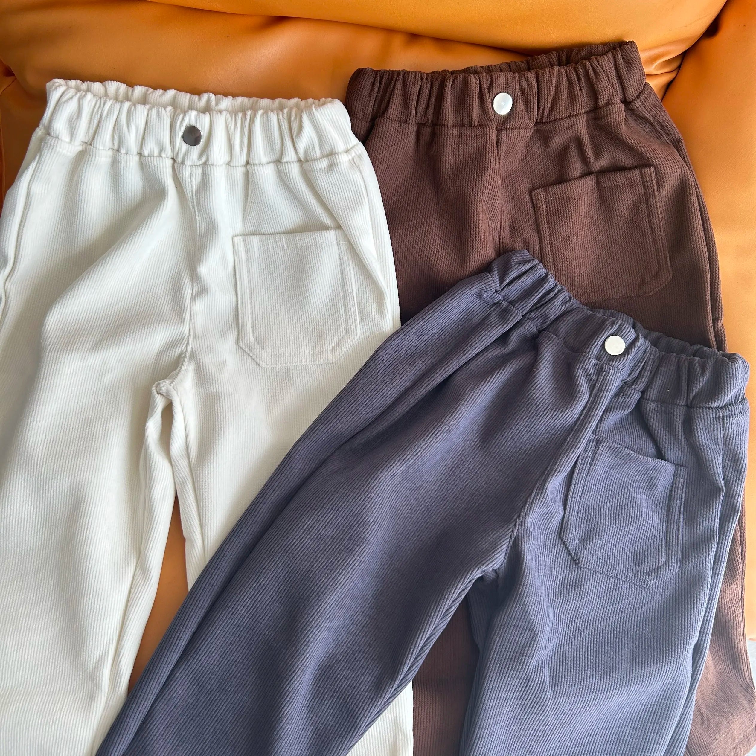 Unisex Loose Fit Casual Corduroy Pants