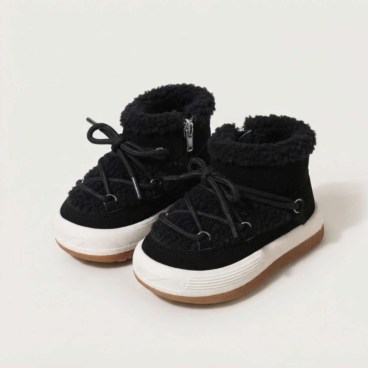 SoHo Kids High Top Fleece Lined Snow Boots