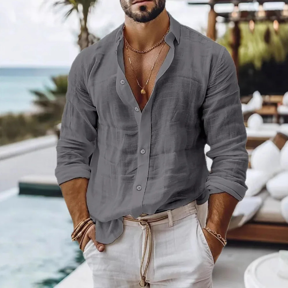 The Carnegie Men's Casual Lightweight Summer Shirt
