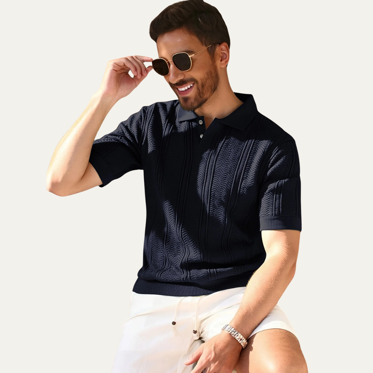 The Brookline Men's Smart Knit Polo Shirt