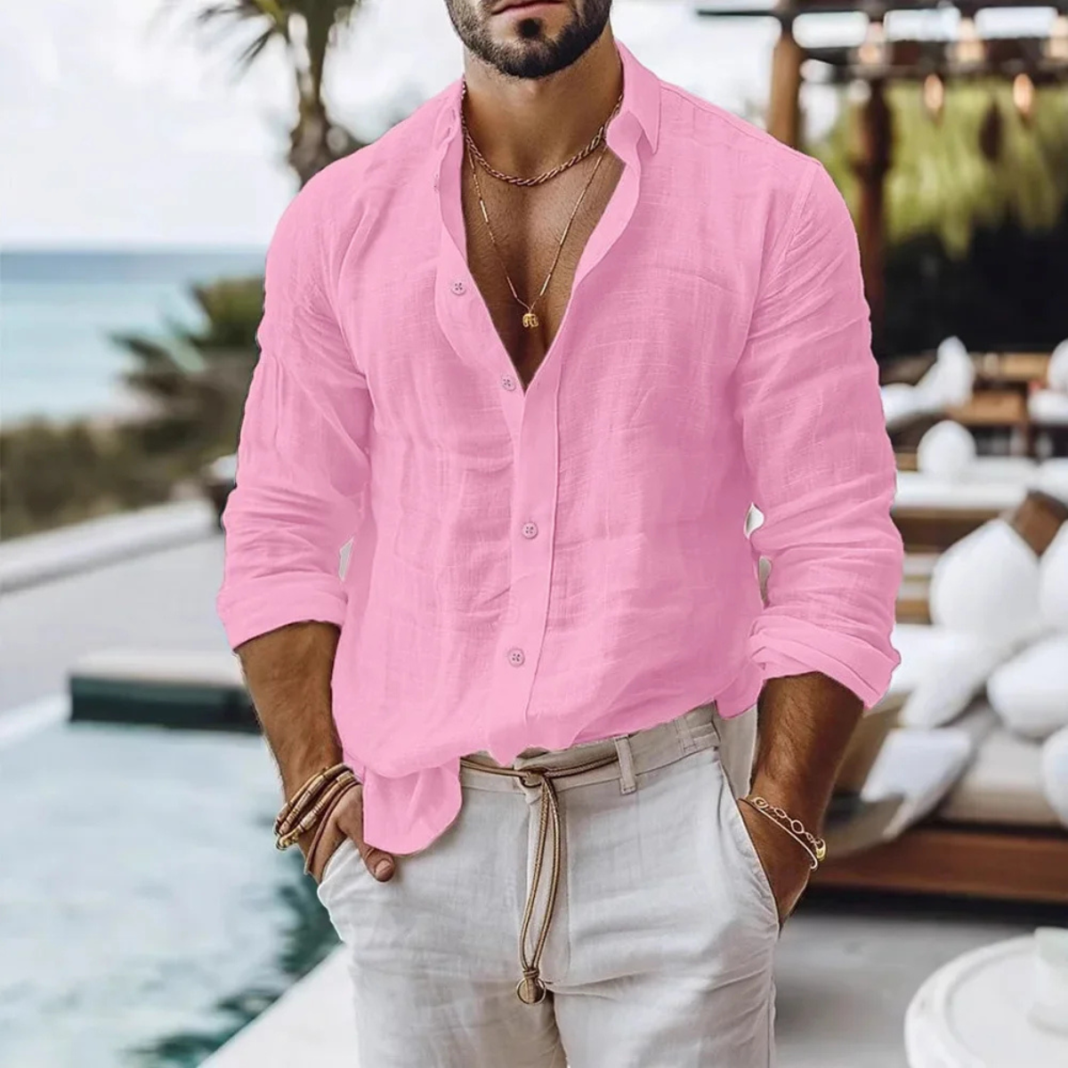 The Carnegie Men's Casual Lightweight Summer Shirt