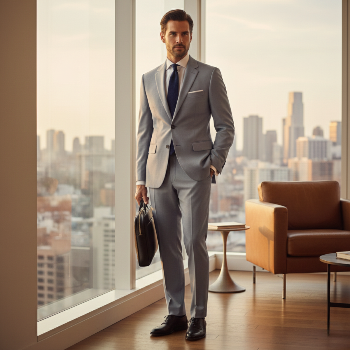 The Riccione Men's Elegant 2 Piece Suit Set – Blazer & Trousers