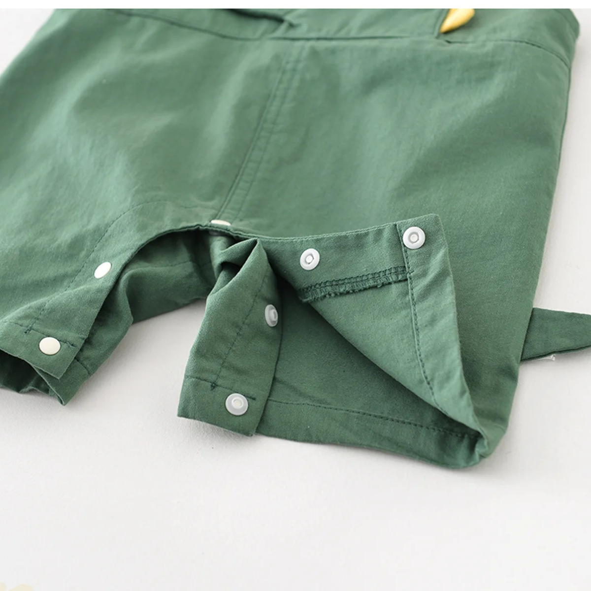 Baby Boys Dinosaur Overalls Set – Striped T Shirt & Romper