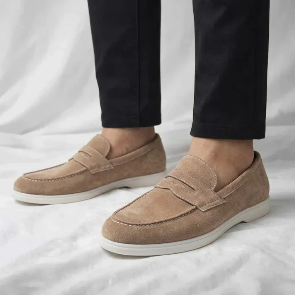 The Frisco Men's Smart Suede Penny Loafers