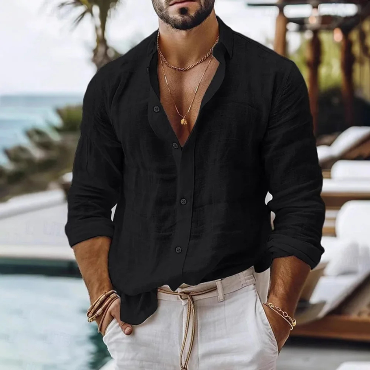 The Carnegie Men's Casual Lightweight Summer Shirt