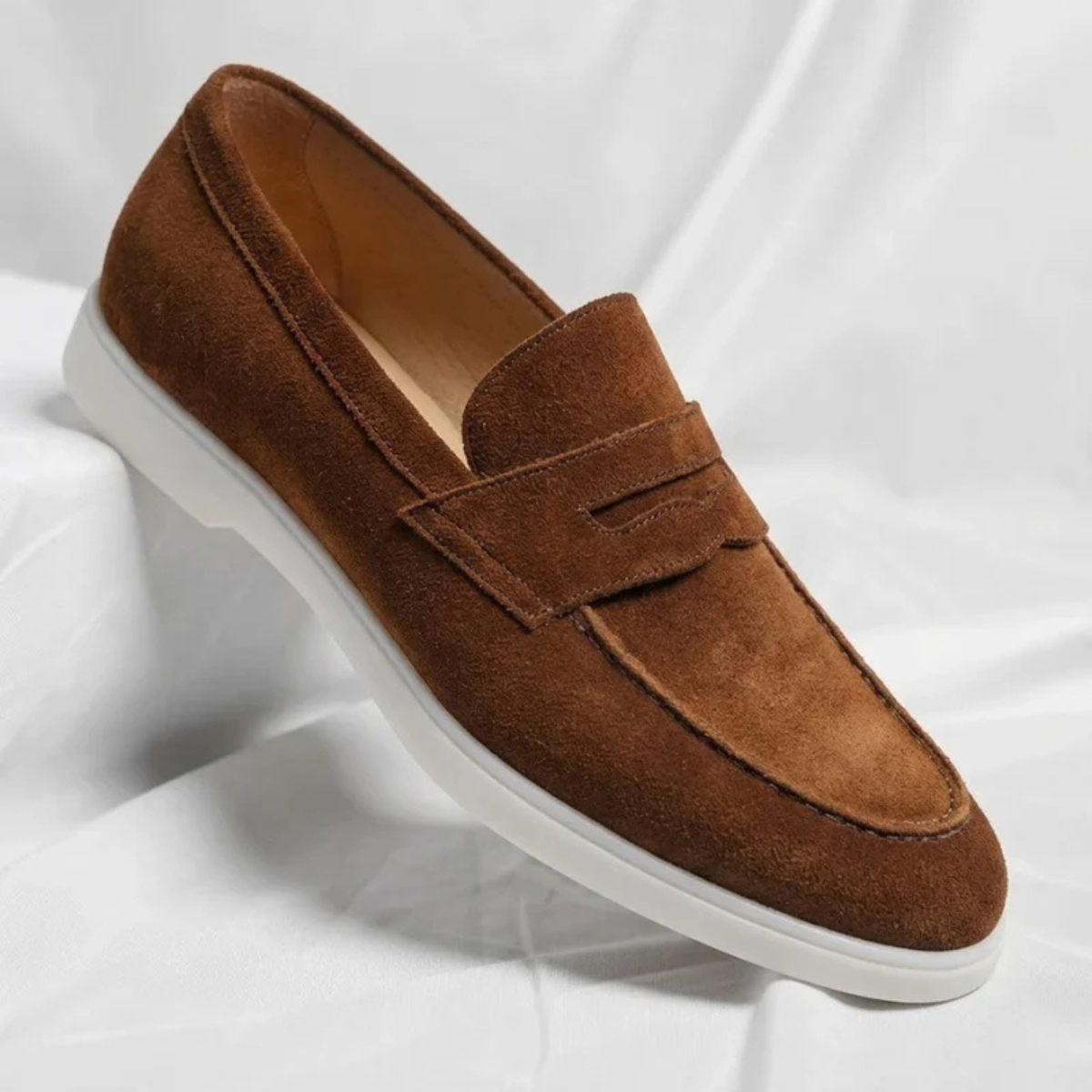 The Frisco Men's Smart Suede Penny Loafers