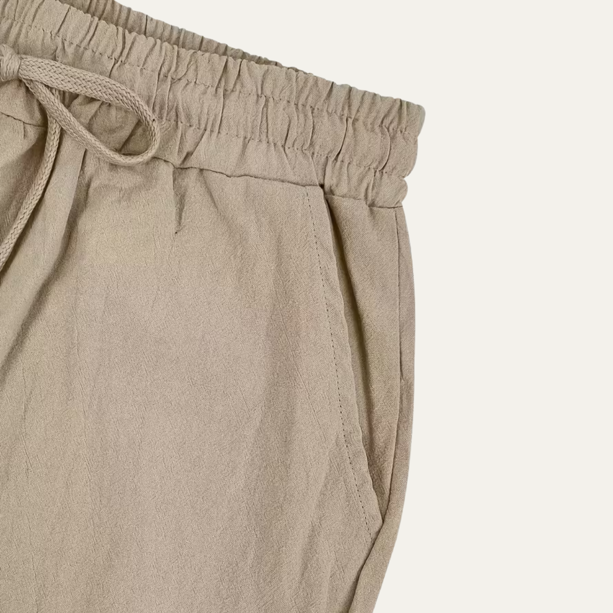 The Circular Quay Men’s Casual Elastic Waist Loose Fit Linen Pants