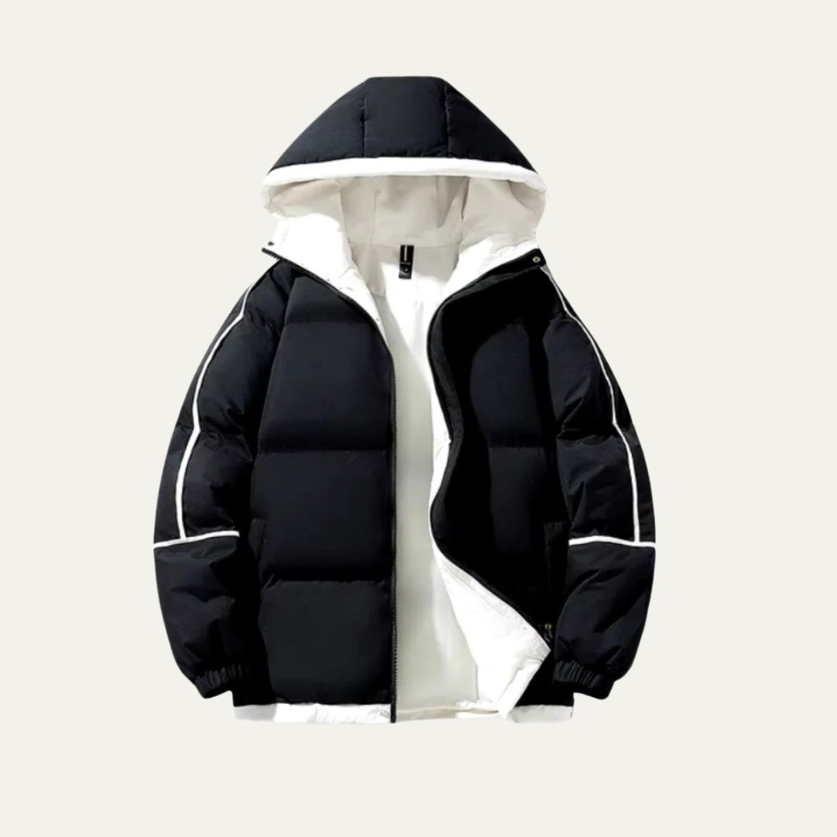 The London Men's Waterproof Puffer Jacket - Luxury Hooded Jacket