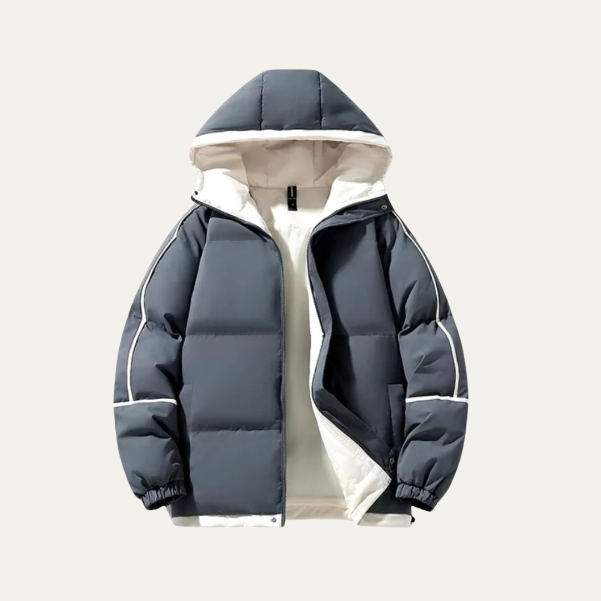 The London Men's Waterproof Puffer Jacket - Luxury Hooded Jacket