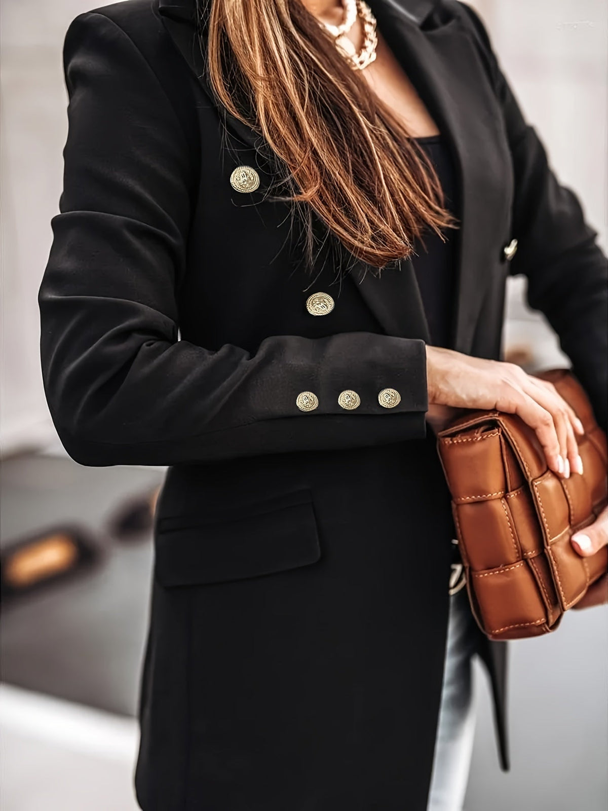 Women's Two Row Blazer in Two Shades