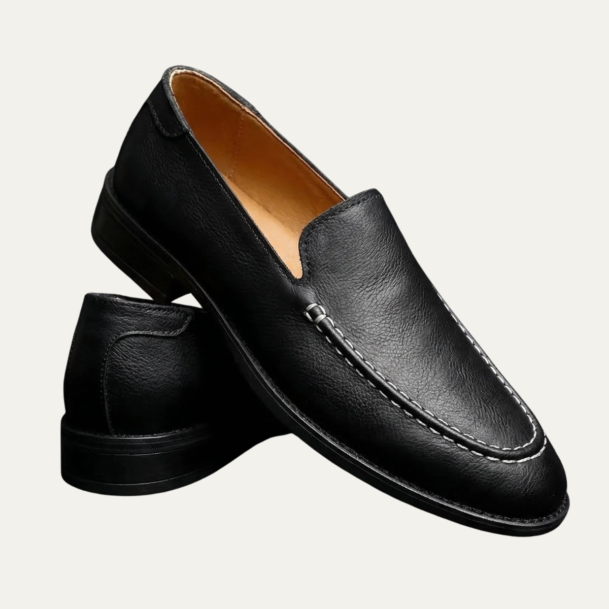 The Galveston Men's Lightweight Slip On Leather Loafers