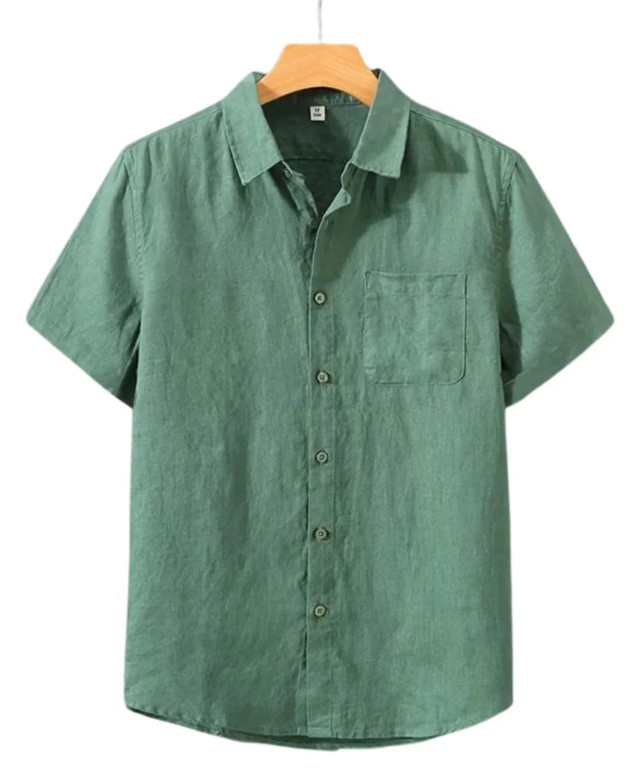 The Marin Men's Classic Linen Button Up Shirt