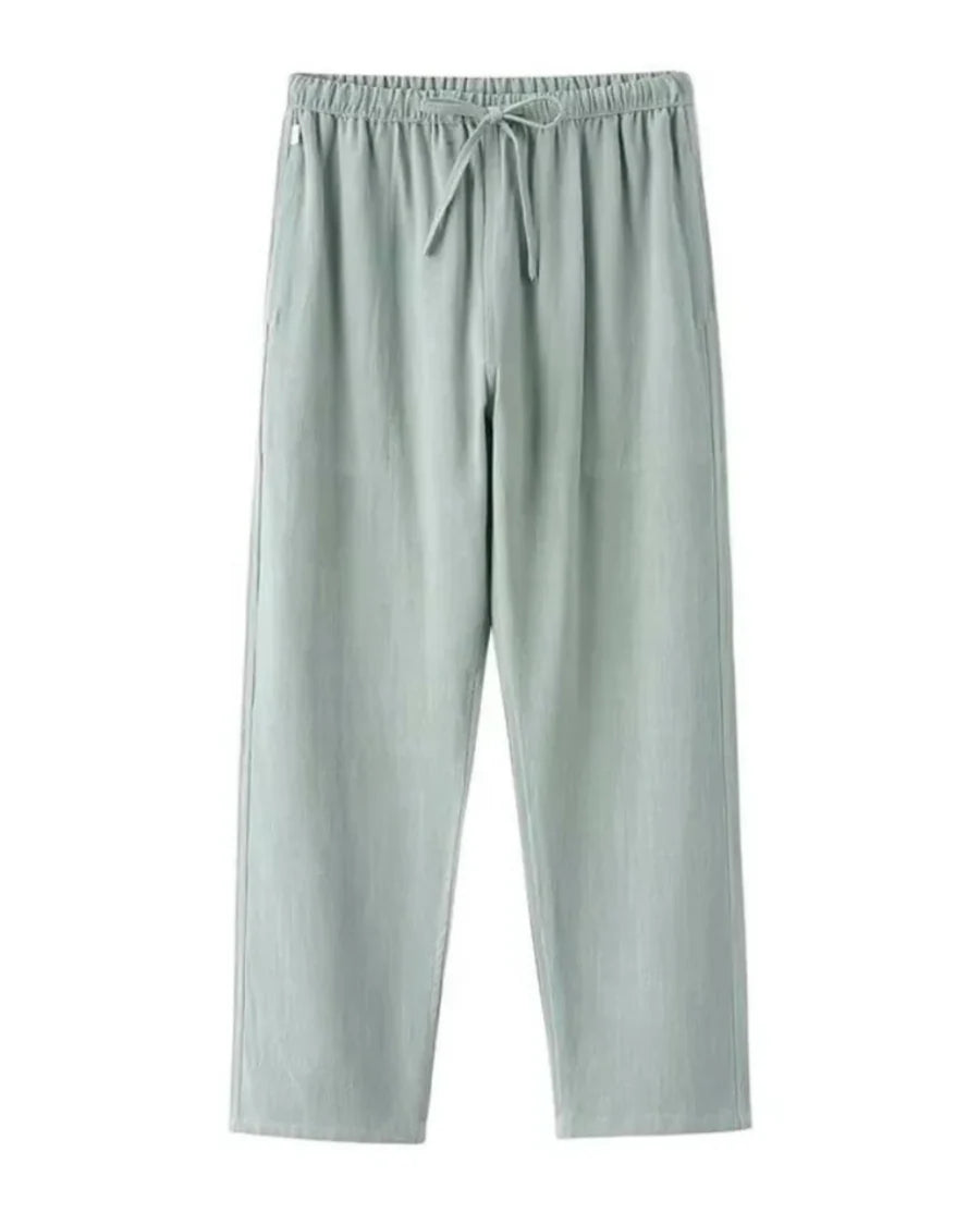 The Hudson Men's Relaxed Fit Linen Drawstring Pants