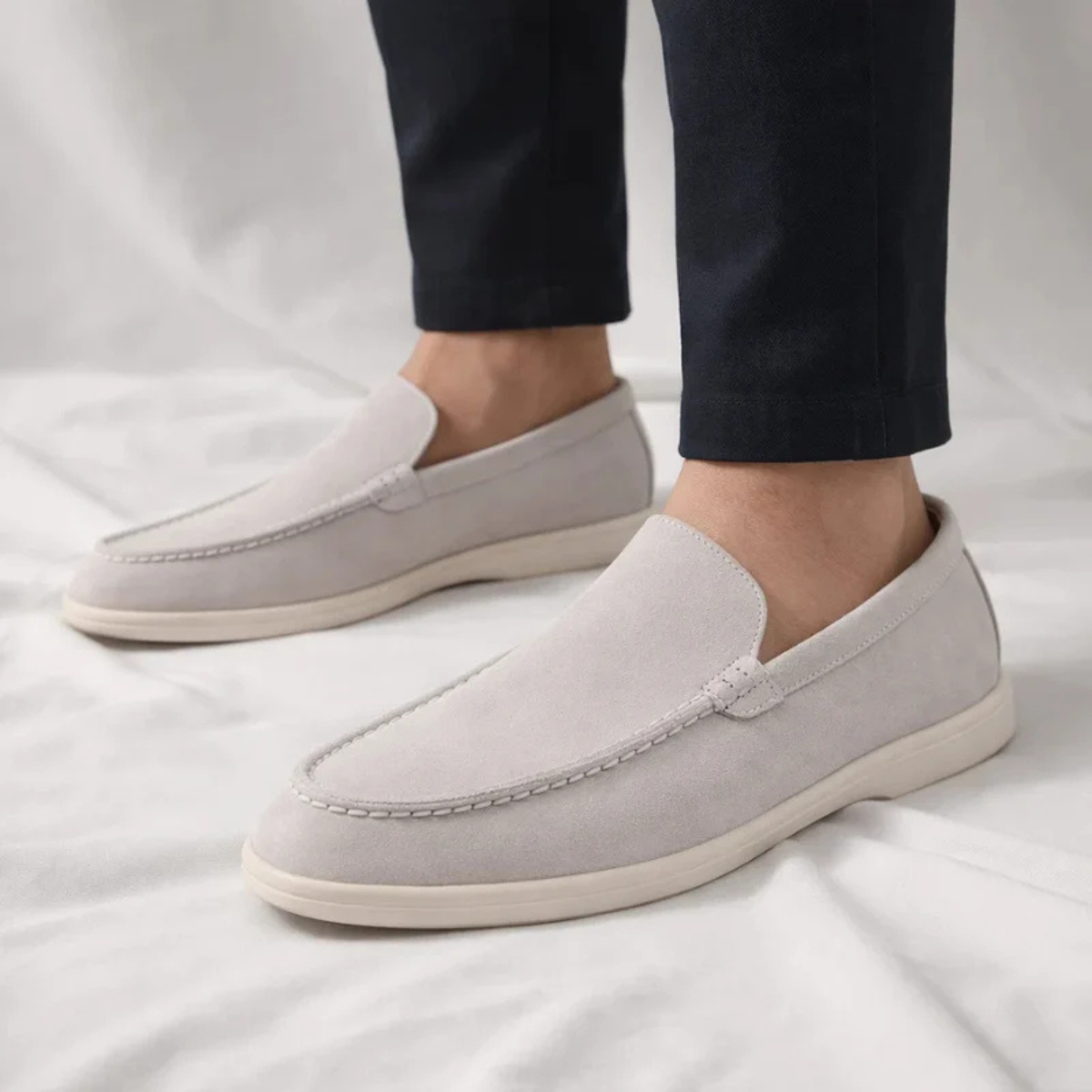The St. Paul Men's Lightweight Suede Slip On Loafers