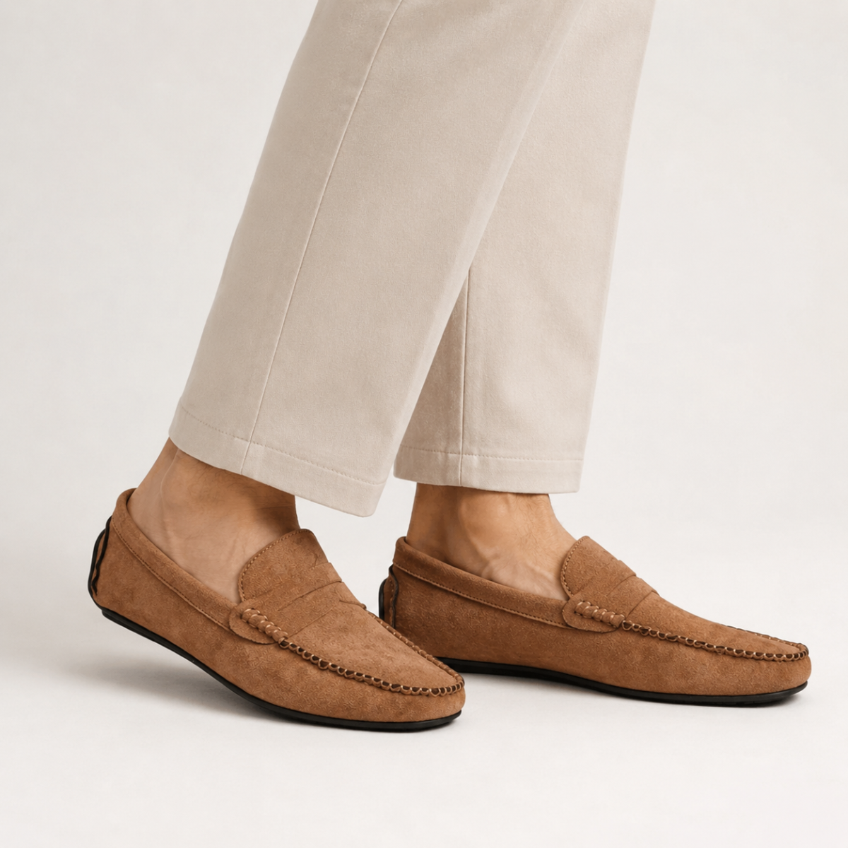 The Marostica Men’s Suede Classic Moccasins Slip On Loafers
