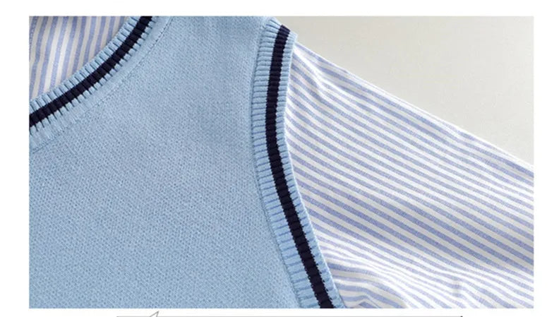 SoHo Kids Classic V Neck Knit Sweater Vest