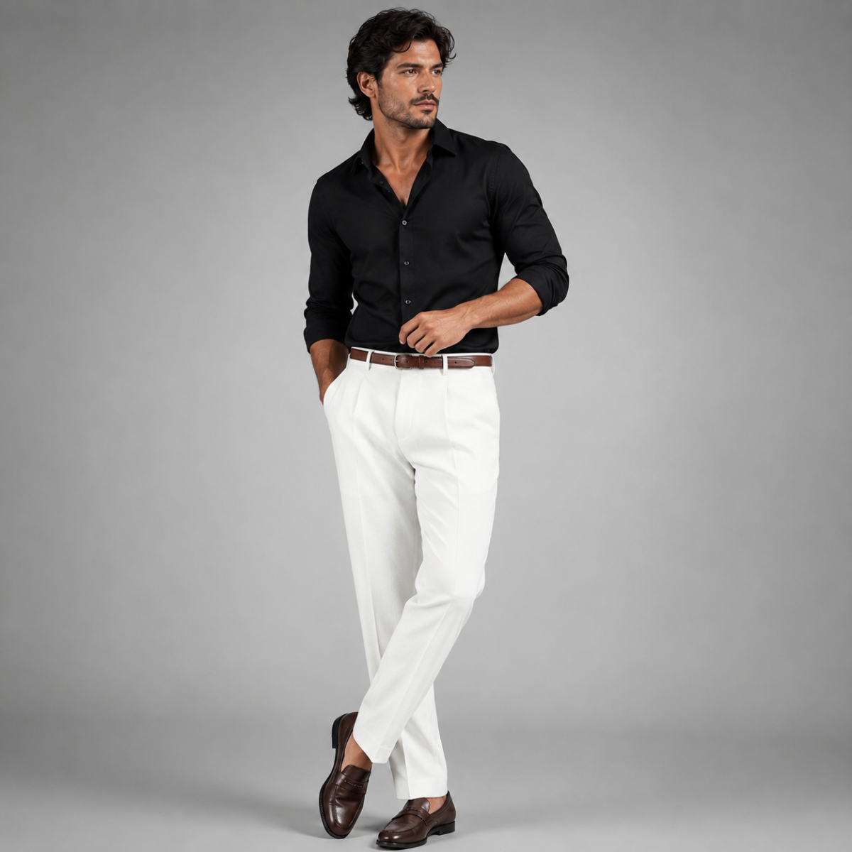 The Brookline Men’s Classic Straight Leg Loose Fit Linen Pants