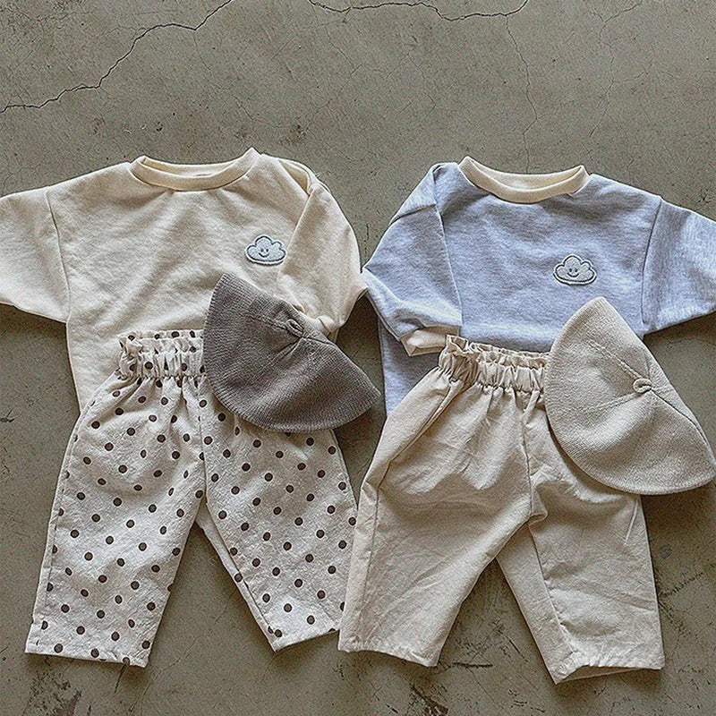 Baby Boys Elastic Waist Cotton Harem Pants