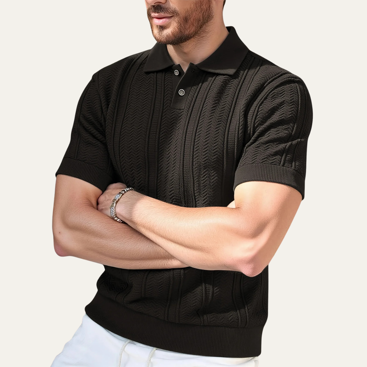 The Brookline Men's Smart Knit Polo Shirt