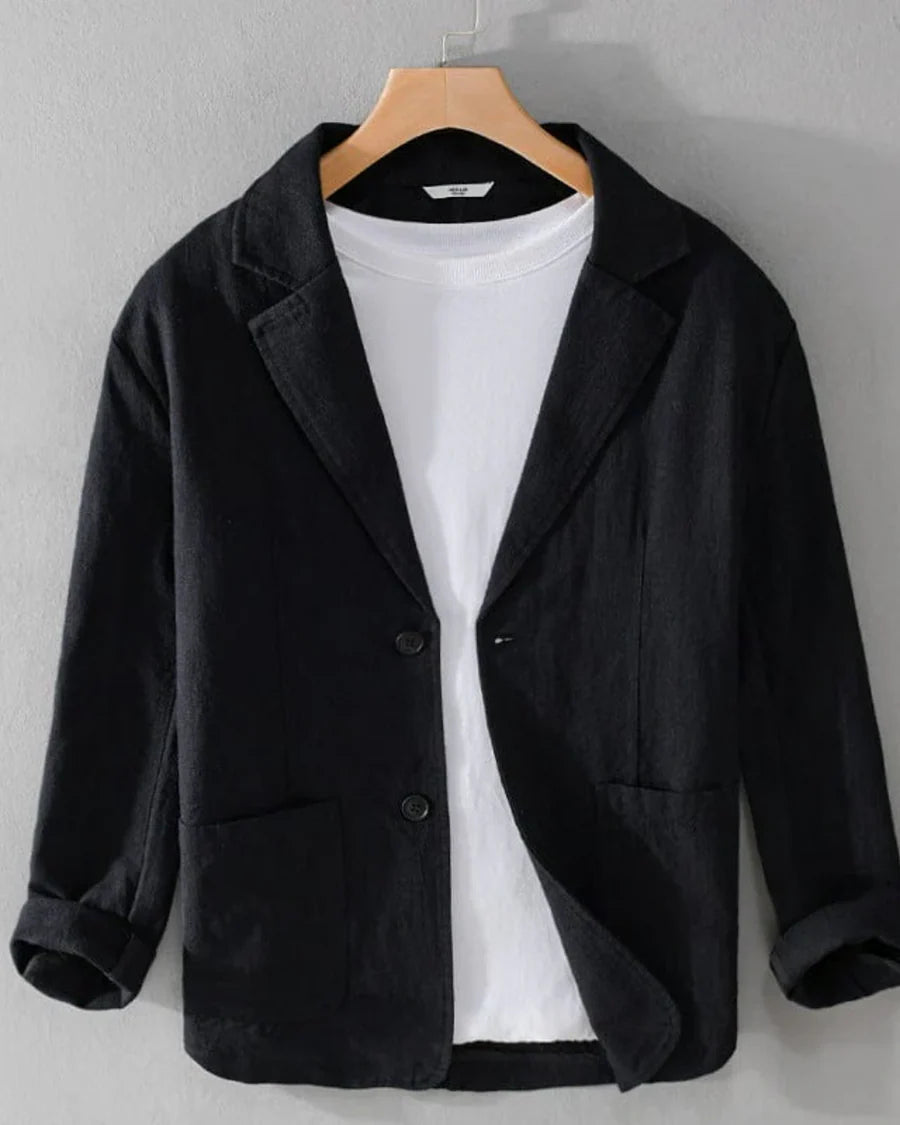 The Newport Men's Lightweight Casual Linen Blazer