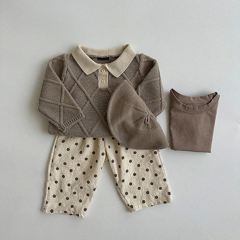 Baby Boys Elastic Waist Cotton Harem Pants