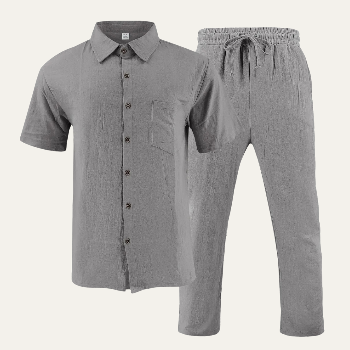 The Silvercrest Men's Lightweight Casual Two Piece – Set Shirt & Pants