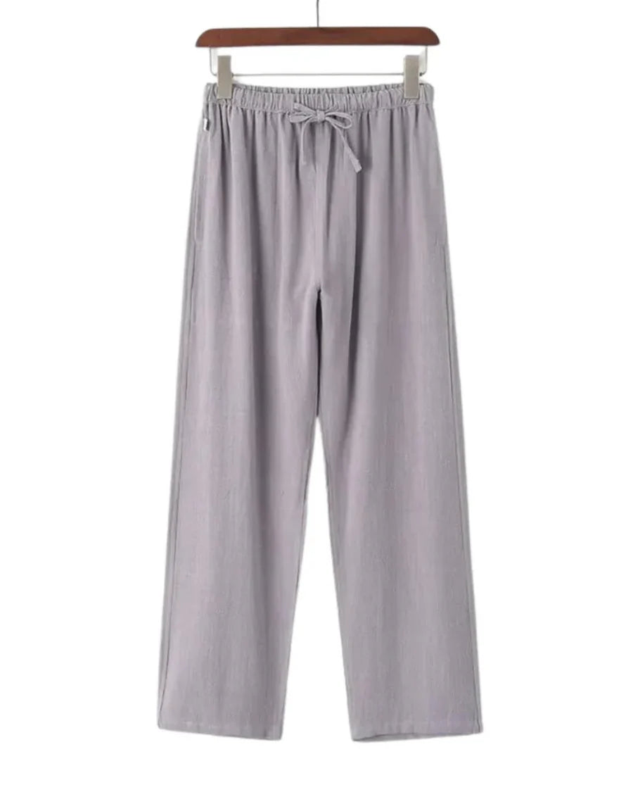 The Hudson Men's Relaxed Fit Linen Drawstring Pants