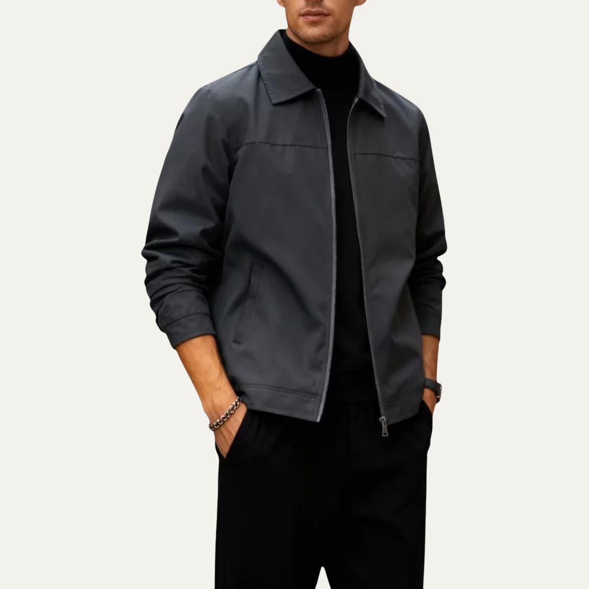 The Riverdale Men’s Lightweight Zip Summer Jacket