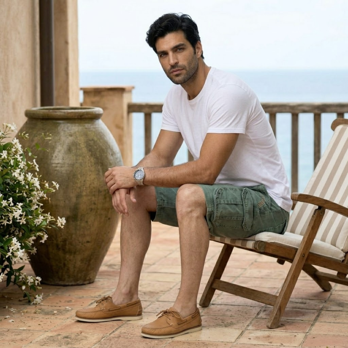The Harrington Men’s Multi Pocket Tactical Cargo Shorts with Belt