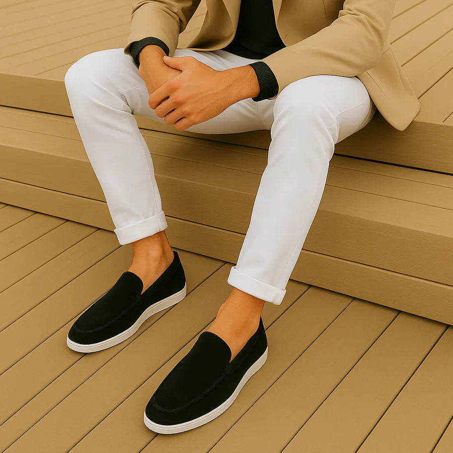 The Saturnia Men's Elegant Suede Slip On Loafers
