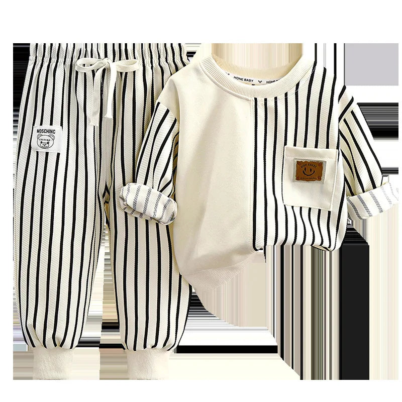 Striped Sweatshirt & Jogger Pants Set