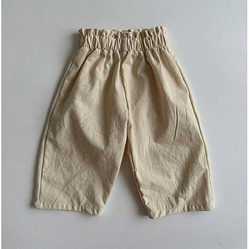 Baby Boys Elastic Waist Cotton Harem Pants