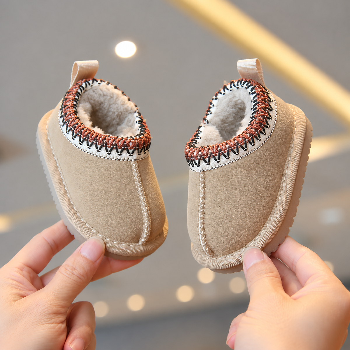 SoHo Kids Fleece Lined Slip On Winter Shoes