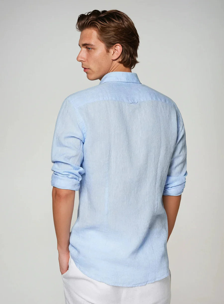 The Matera Men's Premium Linen Button Up Shirt
