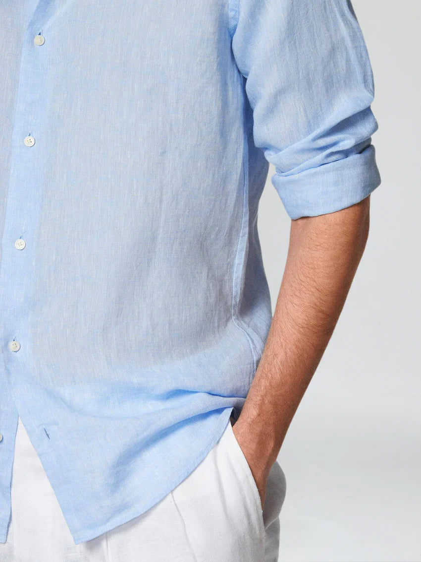 The Matera Men's Premium Linen Button Up Shirt