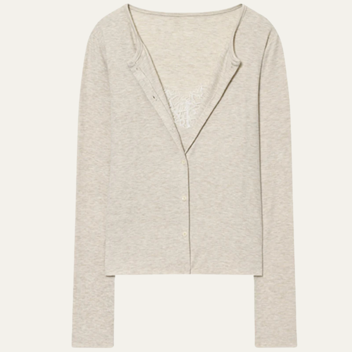 Women's Waist Length Cardigan with Buttons